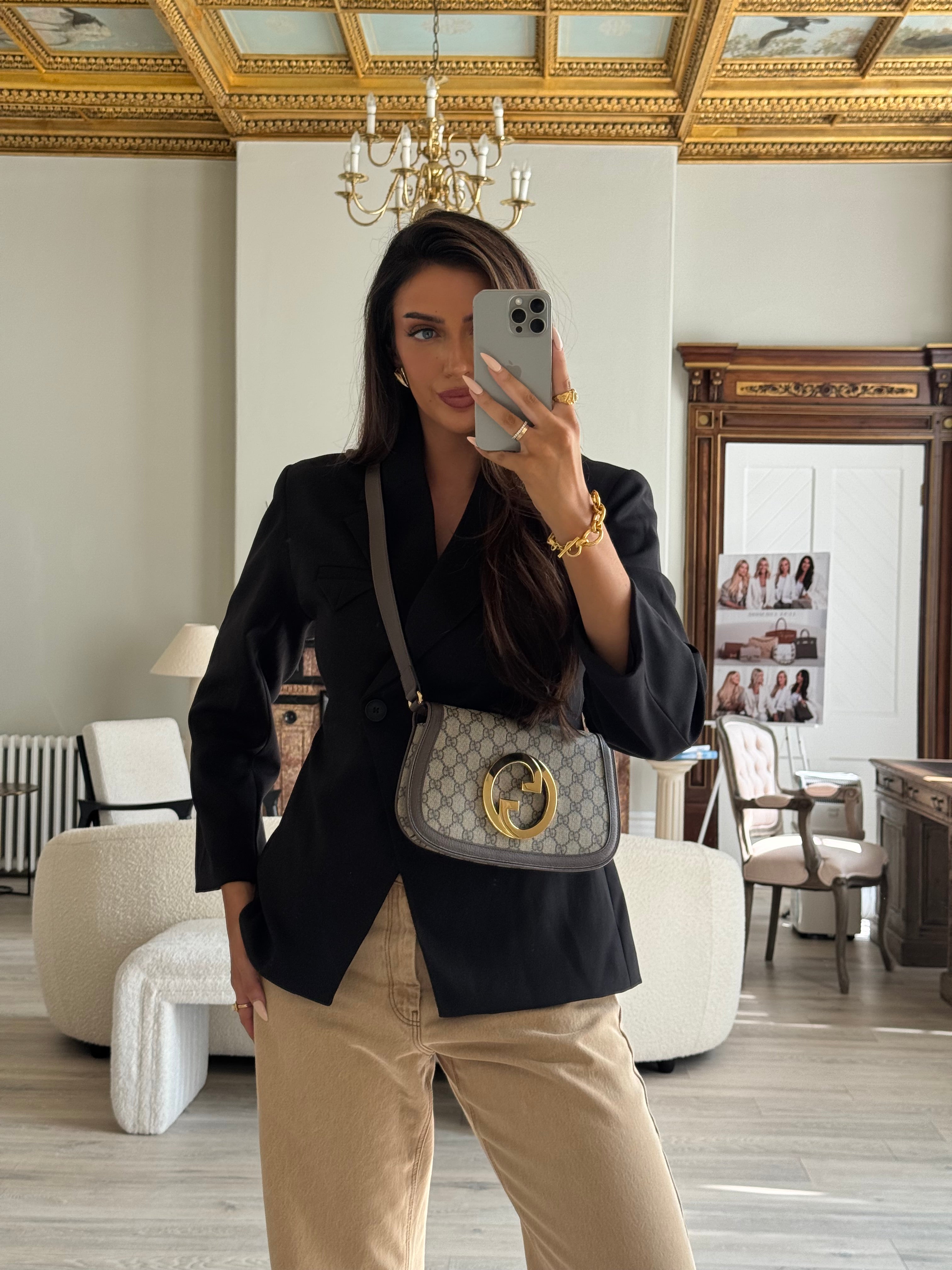 Gucci GG Supreme Blondie Shoulder Bag