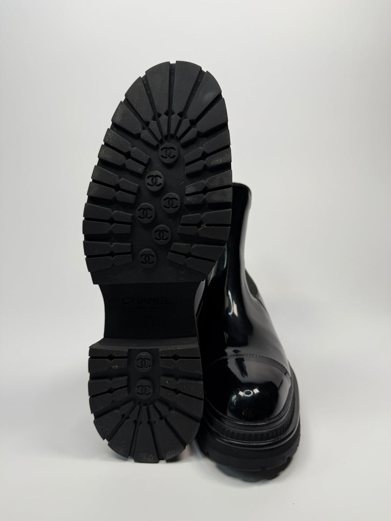 Chanel CC Ankle Boots (Size 40/UK7)