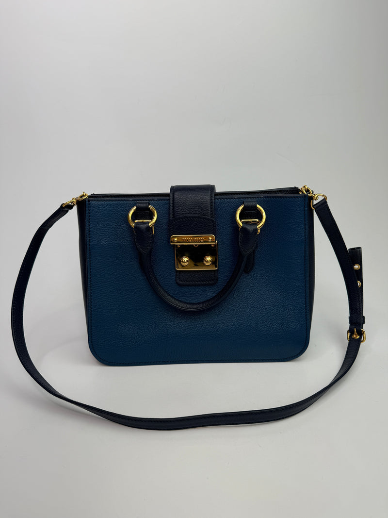 Miu Miu Madras Bi Colour Tote Bag