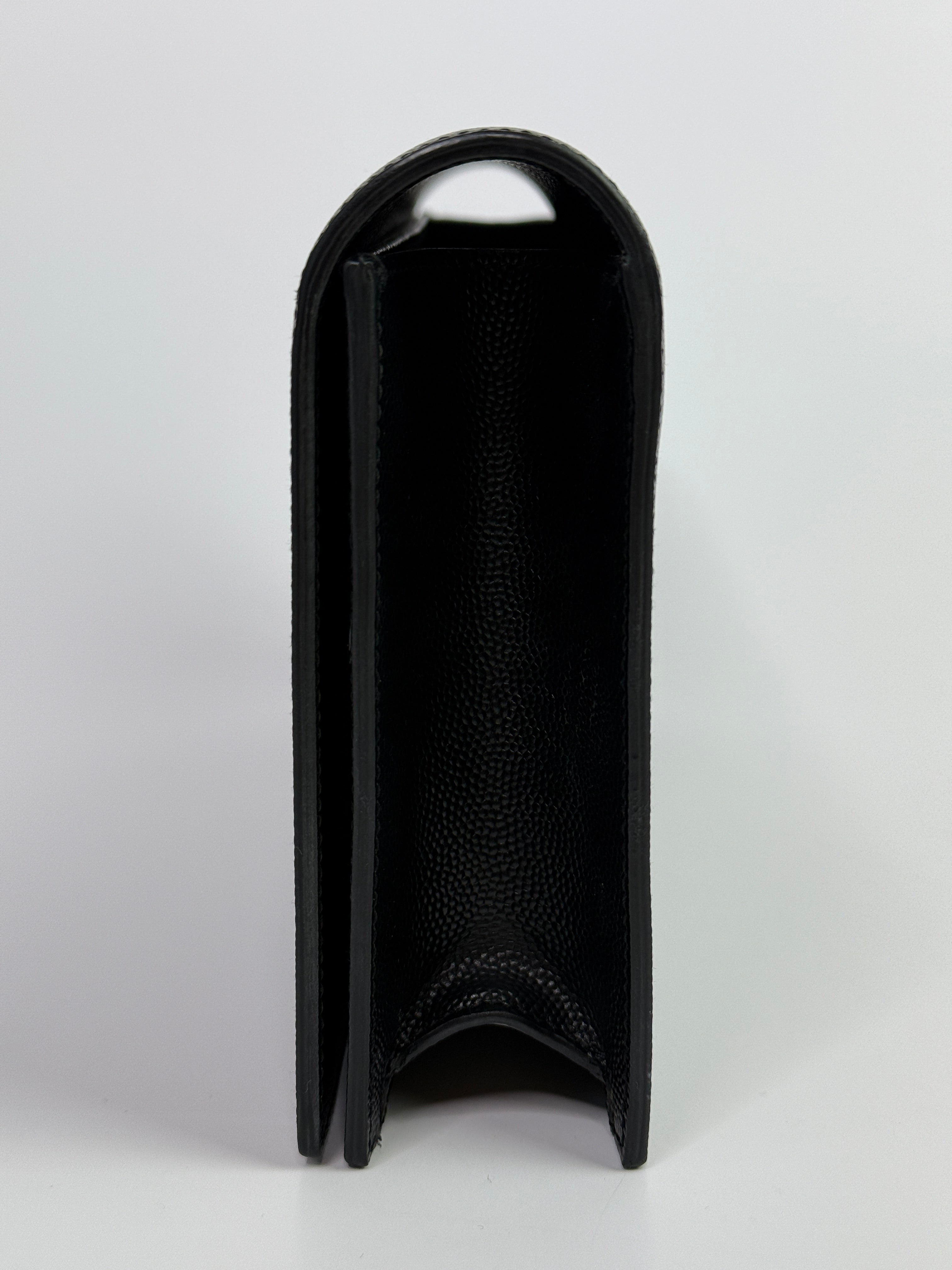 Saint Laurent Belle De Jour Clutch In Black Leather