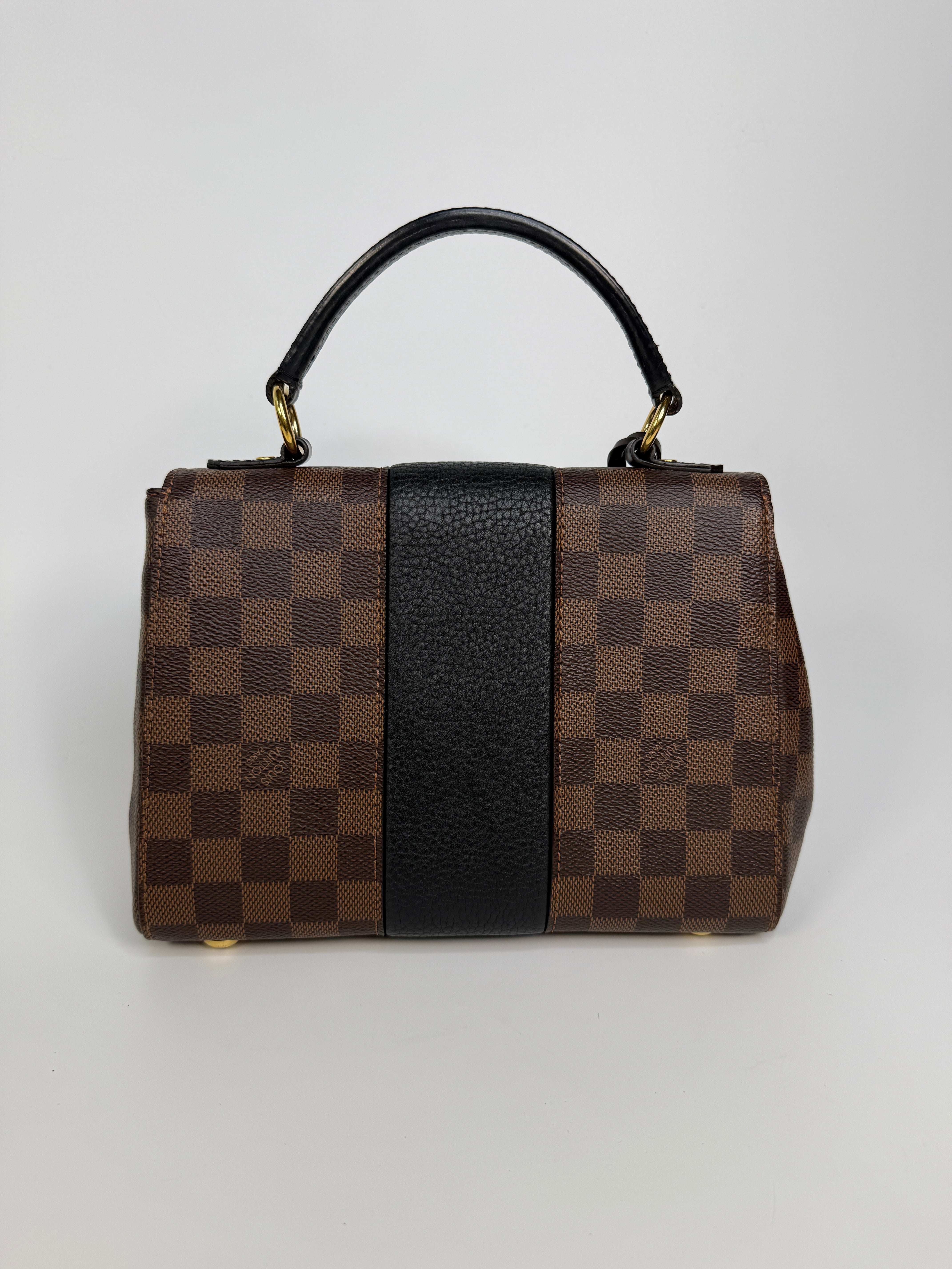 Louis Vuitton Bond Street BB In Damier Ebene With Gold Hardware