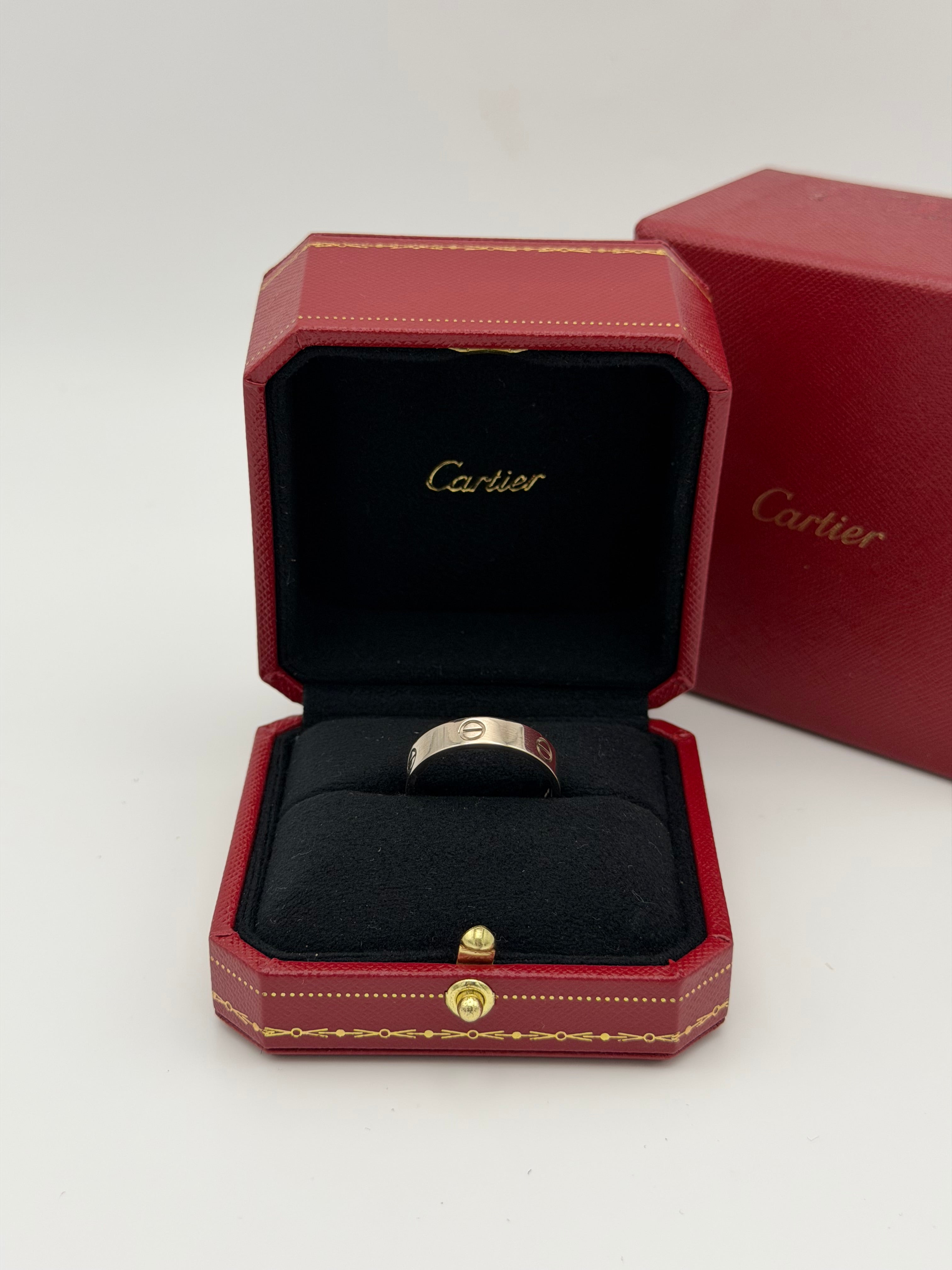 Cartier Love Ring Classic Model In 18kt White Gold