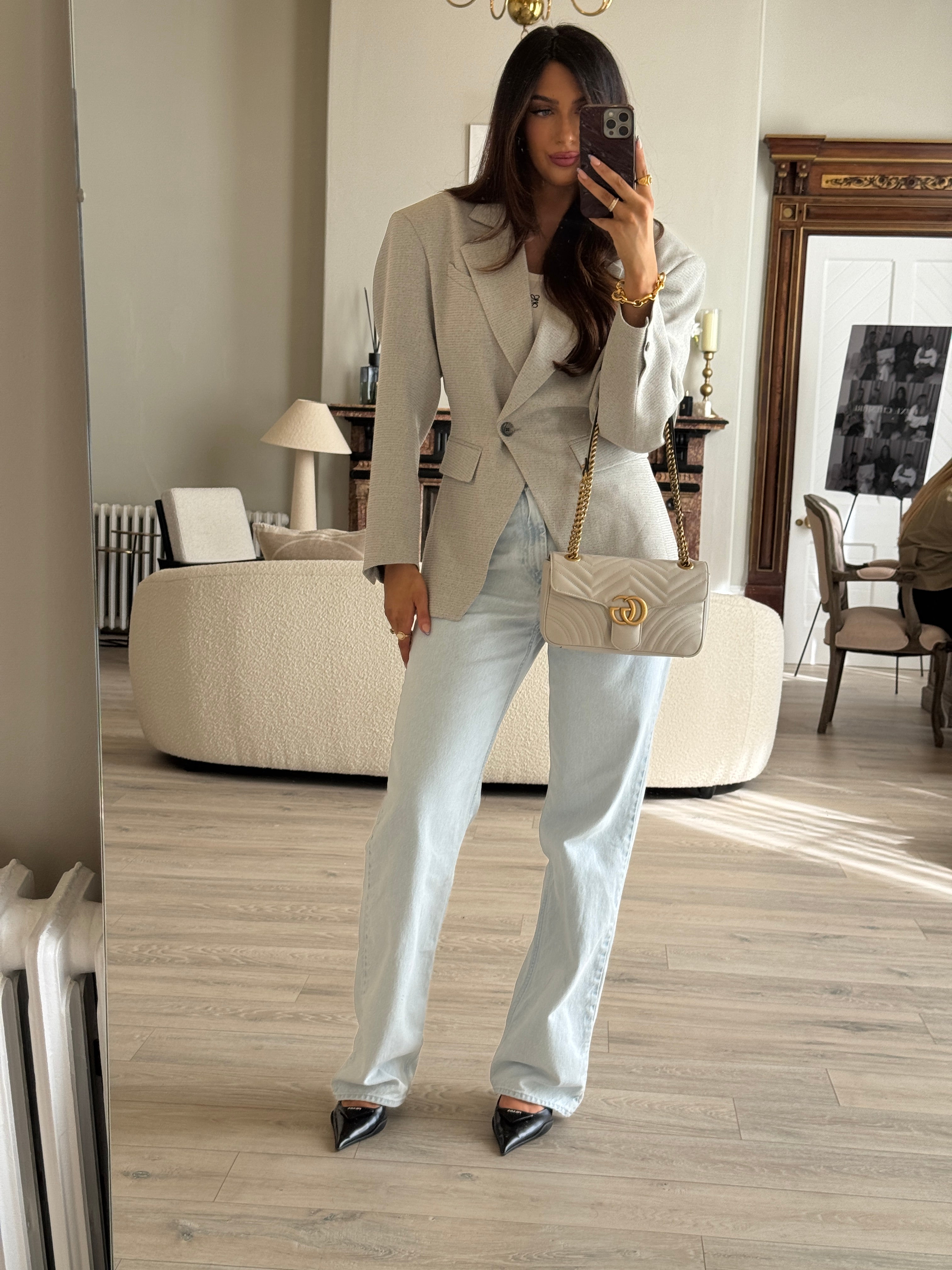 Gucci GG Medium Marmont Matelasse Shoulder Bag