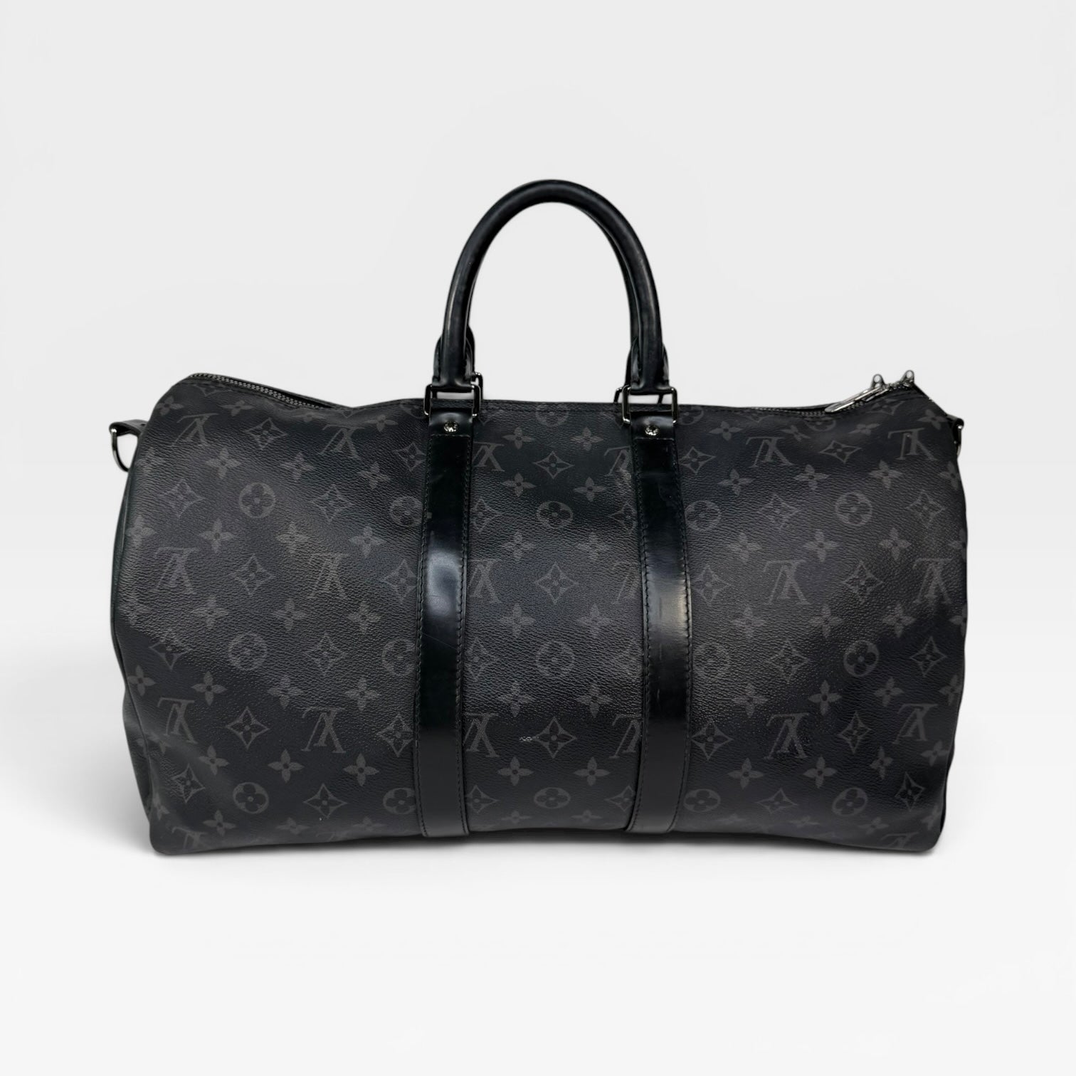 Louis Vuitton Keepall Bandouliere 45 Monogram Eclipse Canvas. 100% authentic and preloved in excellent condition.