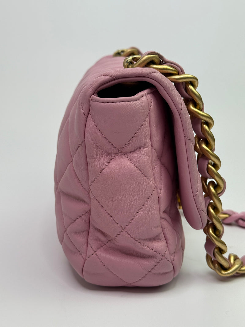 Chanel Pink Lacquered Flap Bag