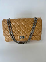 Chanel Beige Coated Lambskin Re Issue Flap Bag