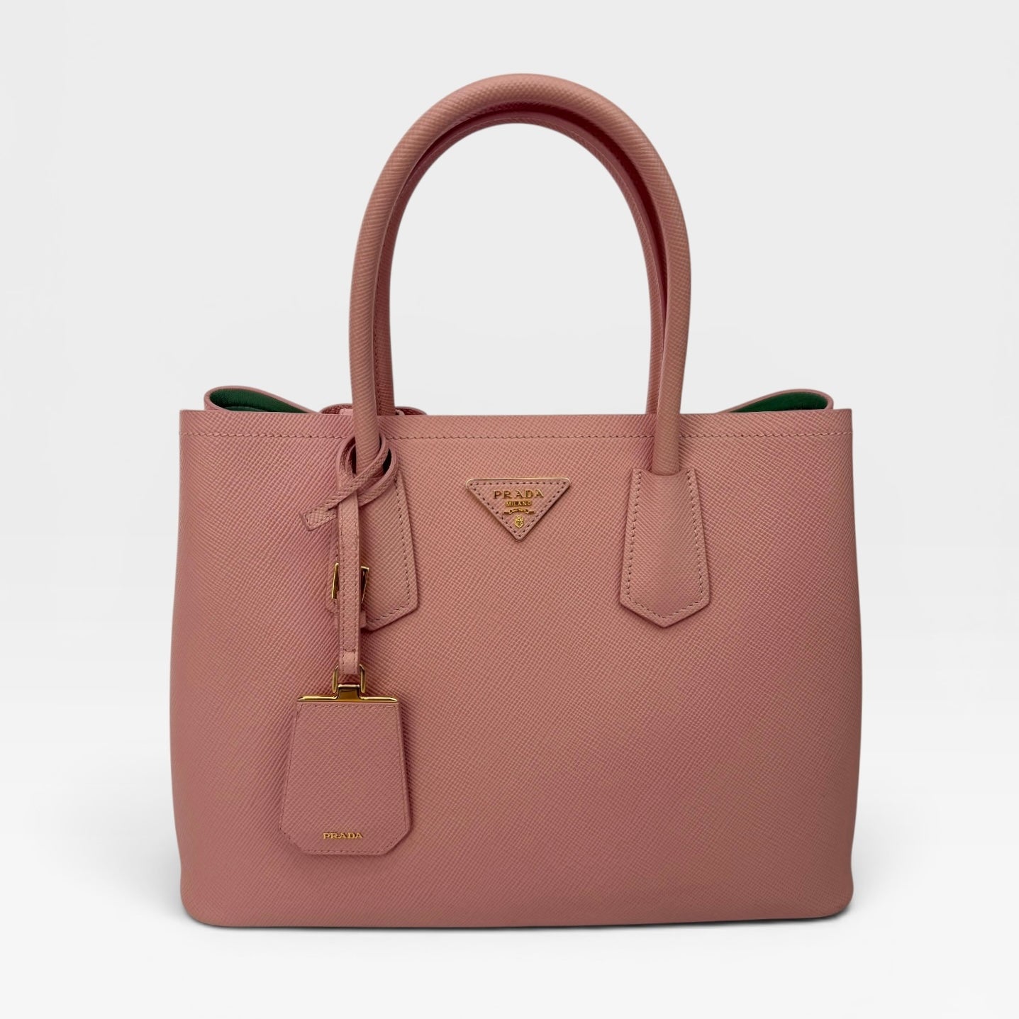 Prada Saffiano Cuir Double Tote Bag