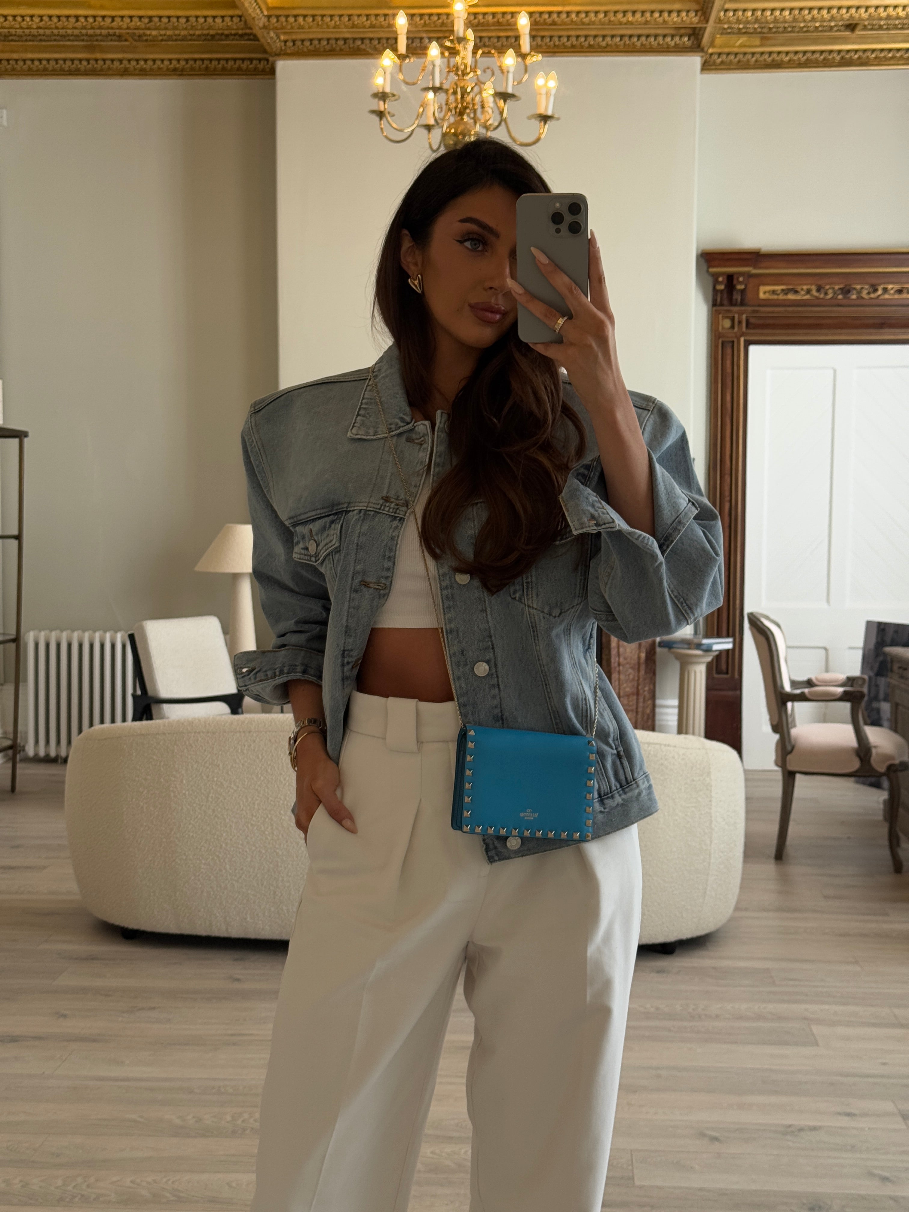 Valentino Rockstud Wallet On Chain