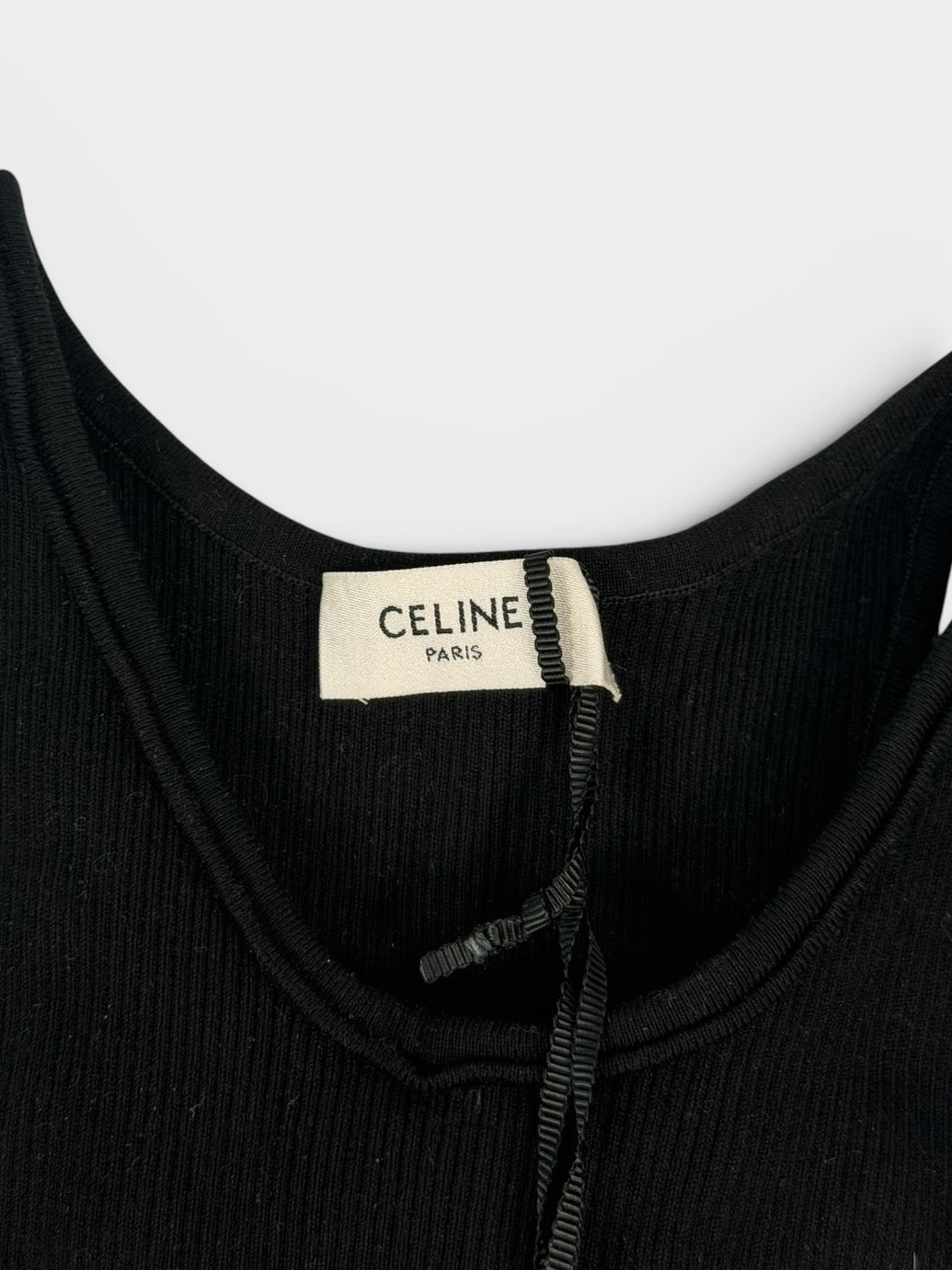 Celine Logo Crop Top (Size XS/UK6). Authentic and preloved in new/unused condition. 100% guarantee