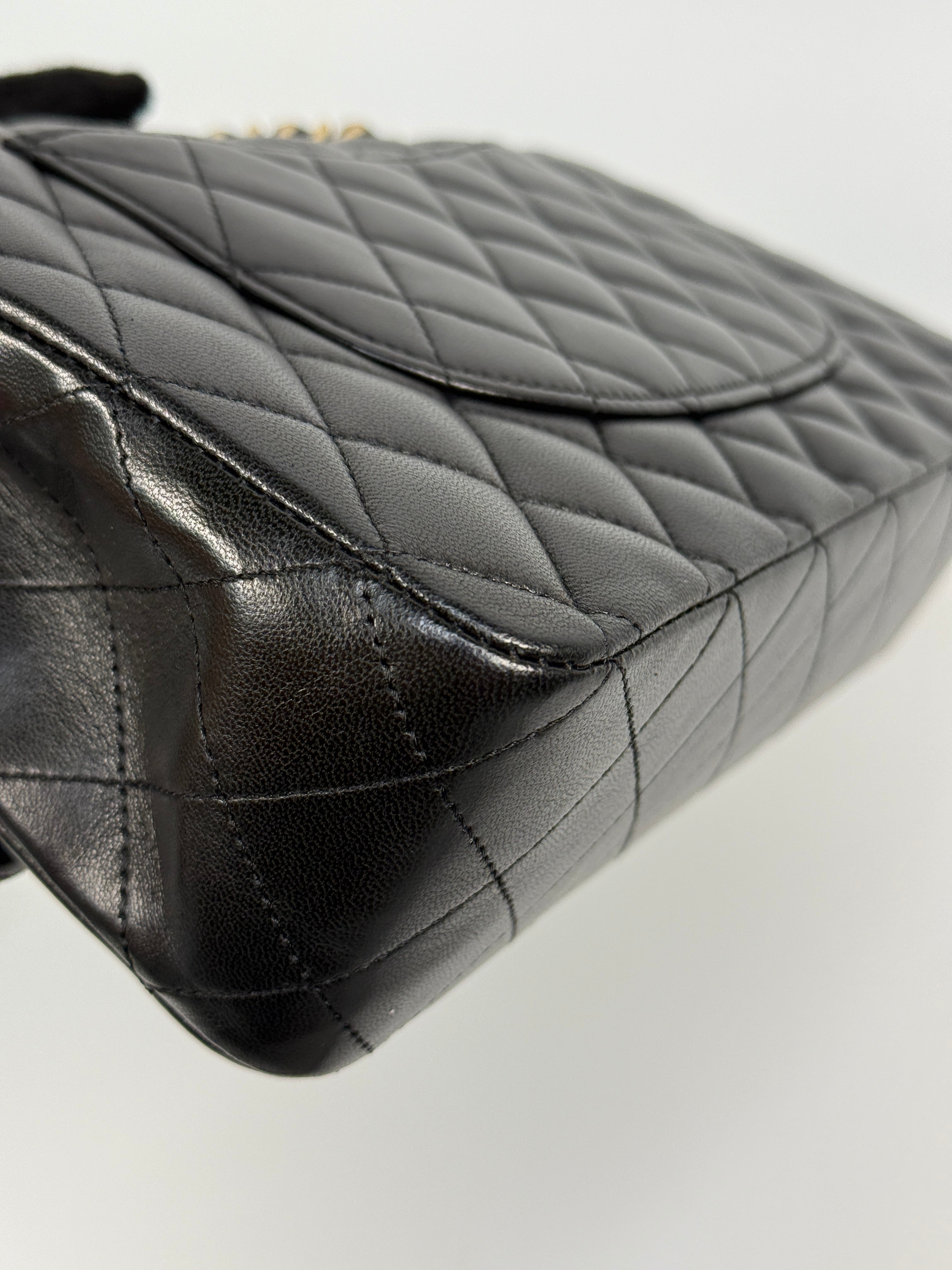 Chanel Medium Classic Double Flap Black Lambskin With Gold Hardware
Authentic Pre Loved Verified by Luxe Cheshire Trusted Designer resale