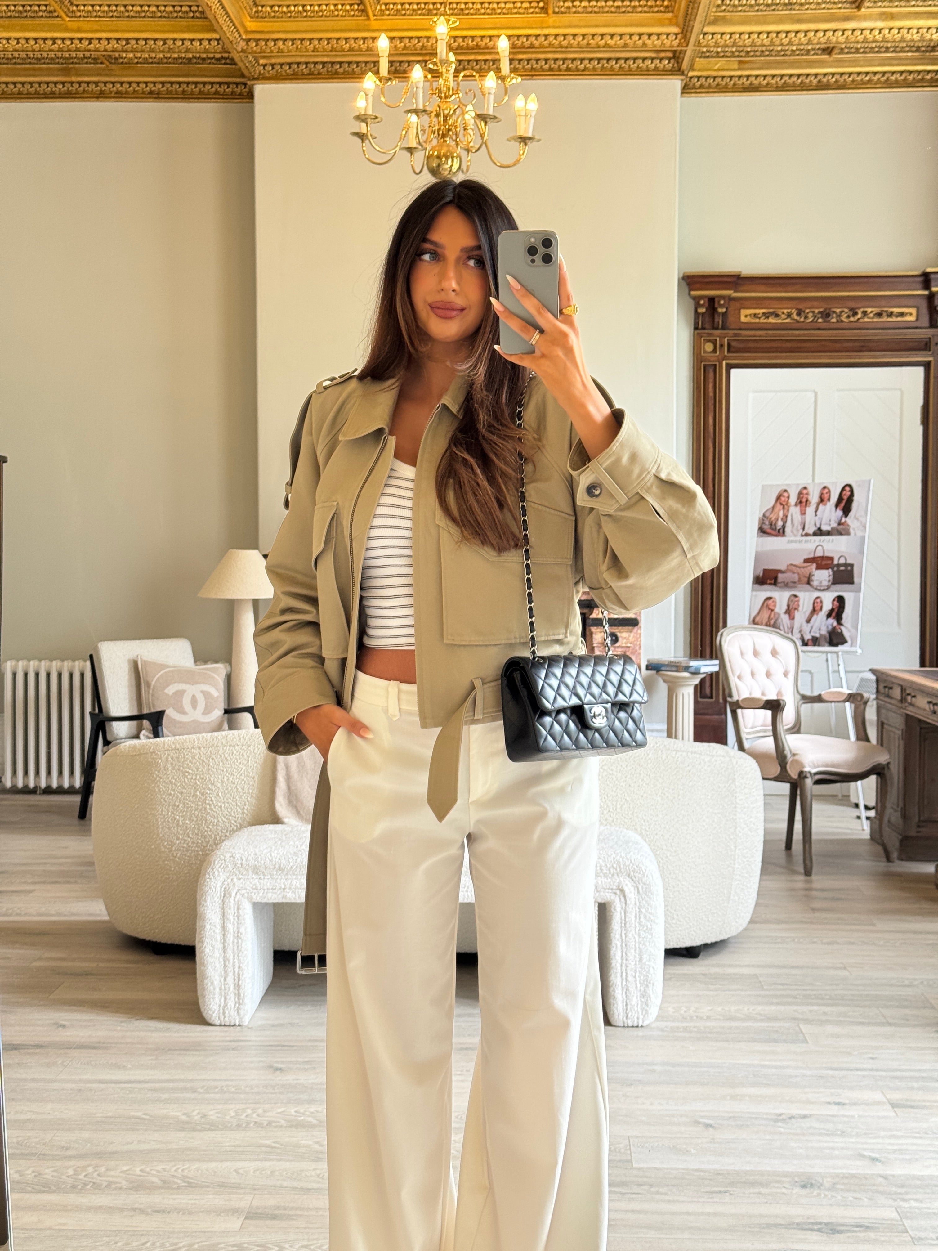 Chanel Small Classic Double Flap In Black Lambskin Leather With Silver Hardware
Pre Loved & Authentic 