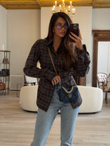 Chanel Denim Quilted 19 Wallet On Chain