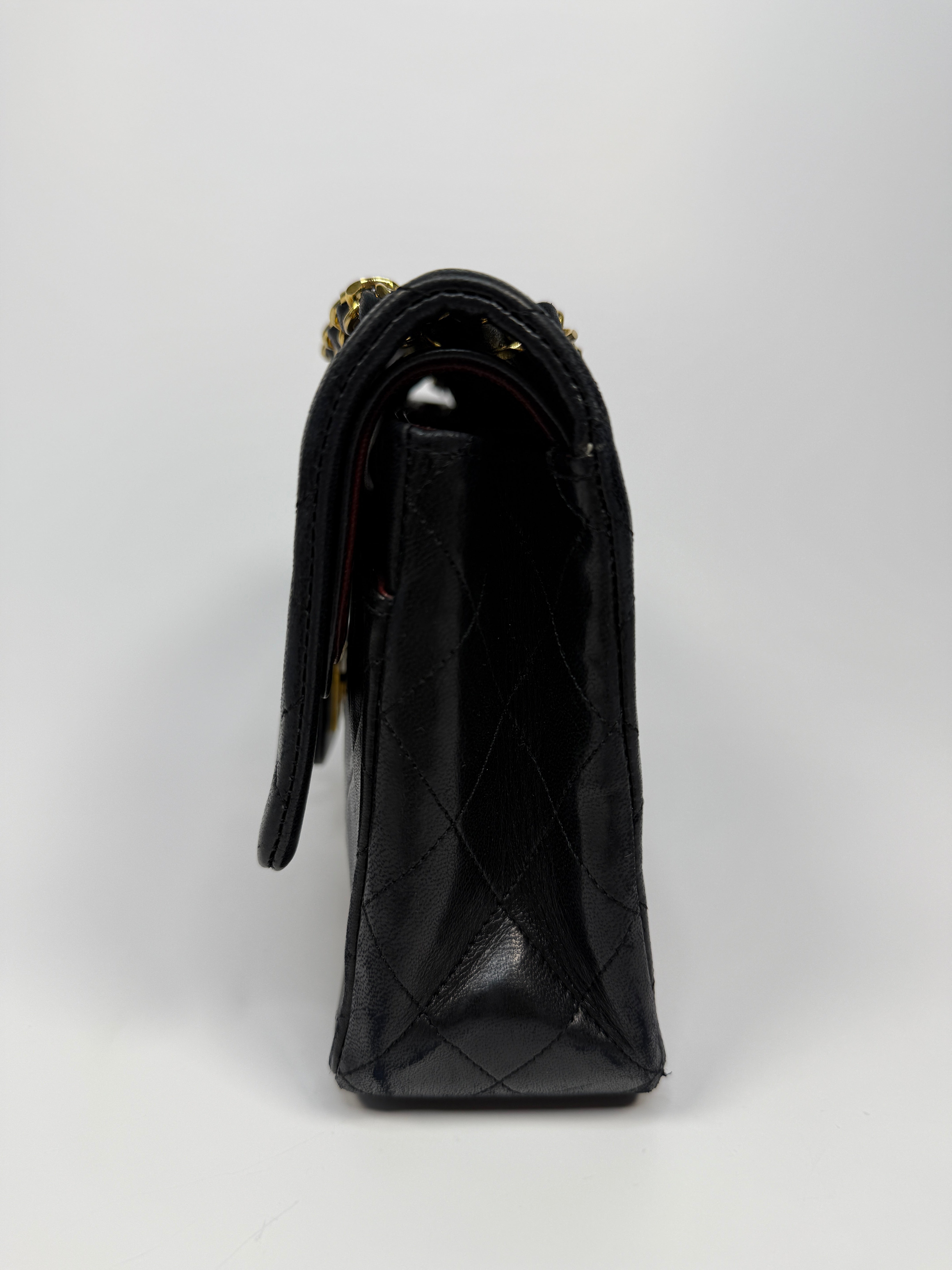 Chanel Vintage Medium Classic Double Flap Black Lambskin With 24k Gold Hardware
Pre Loved & Authentic 