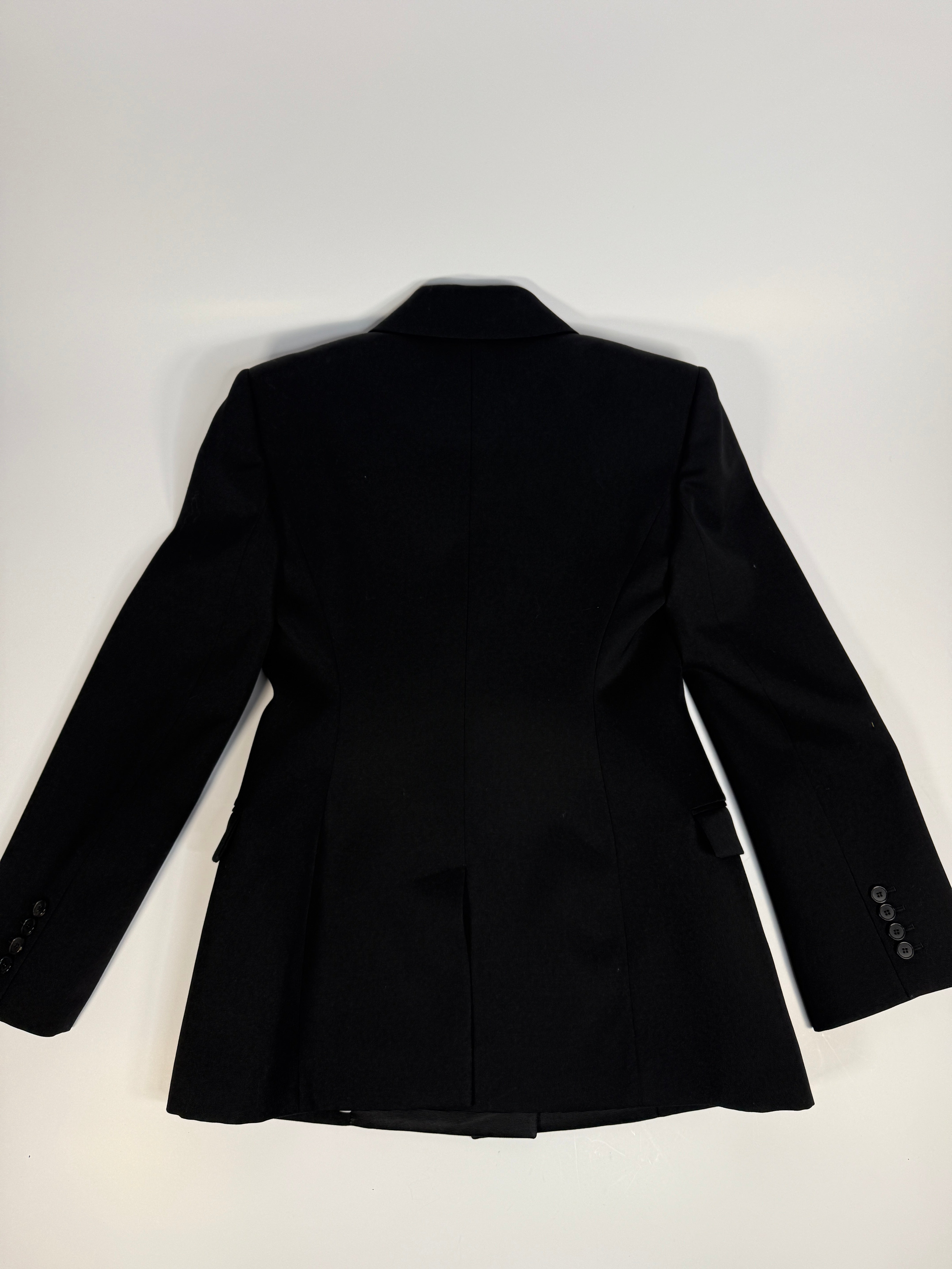 Givenchy Peak-Lapel Double-Breasted Wool Blazer (Size UK10)