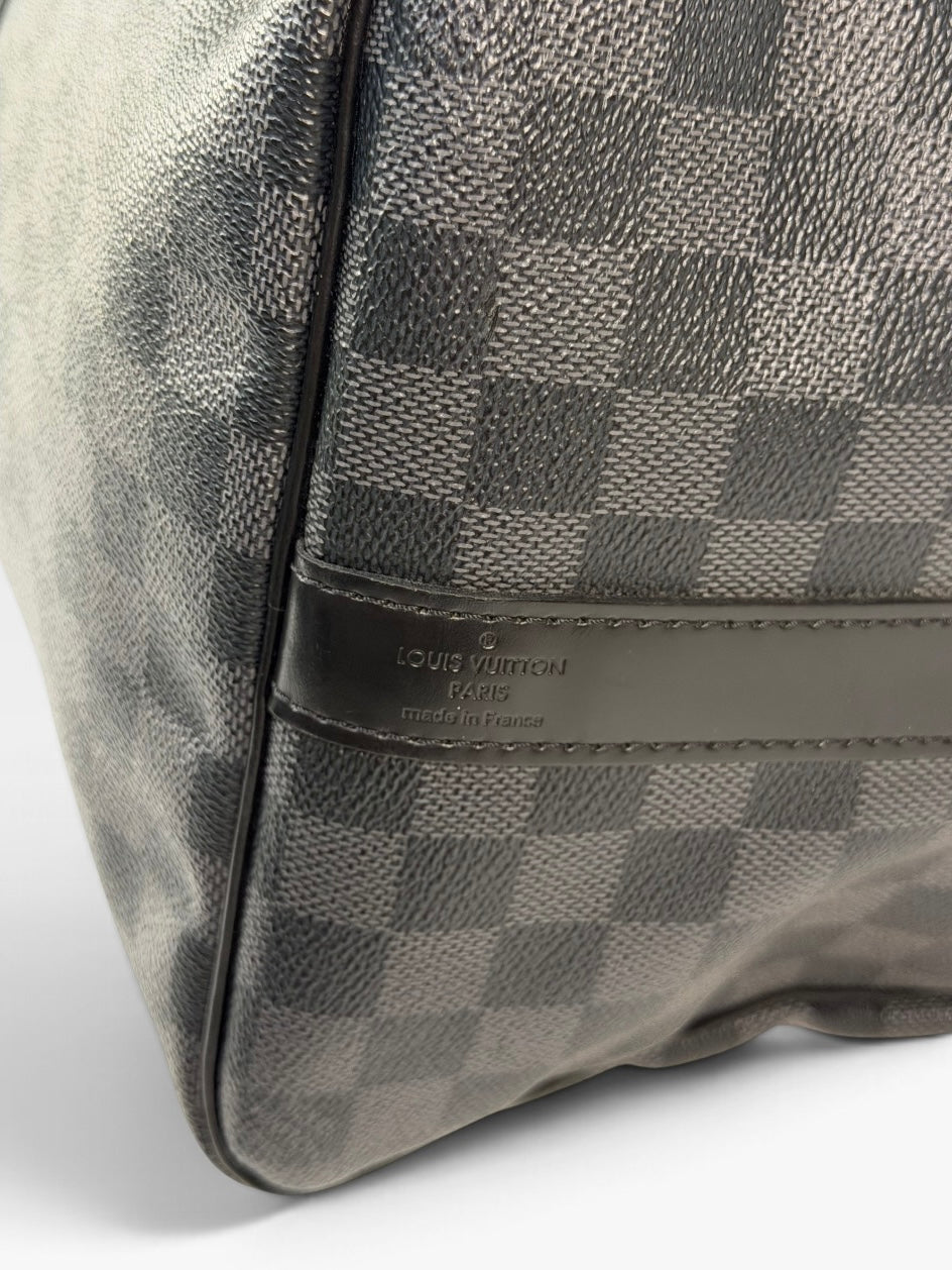 Louis Vuitton Keepall Bandouliere 45 In Damier Graphite Canvas. 100% authentic  and preloved in excellent condition