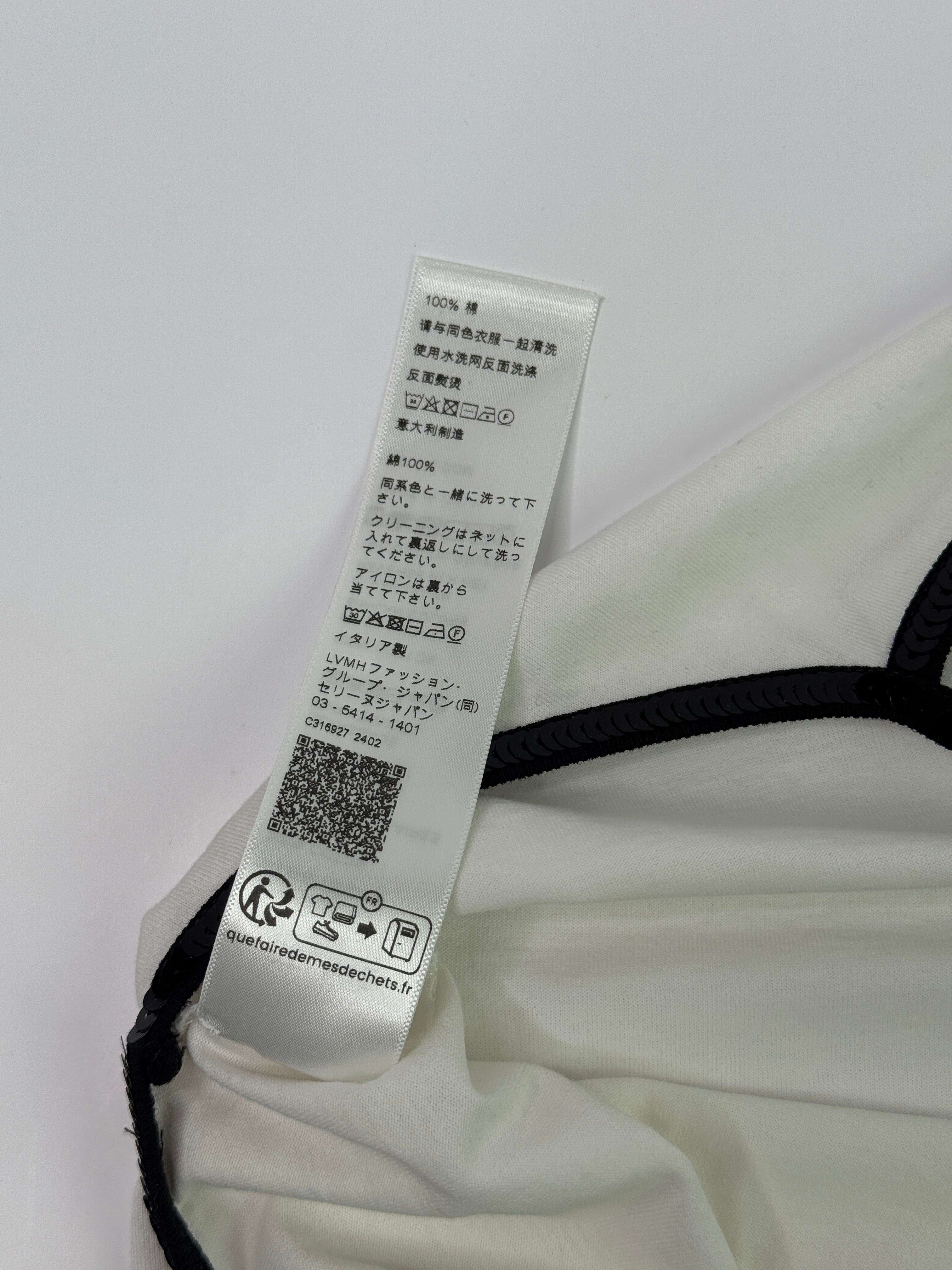 Celine Embroidered Triomphe Tank Top (Size S/UK 8)