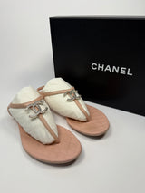 Chanel CC Thong Sandals (Size 38.5/UK5.5)