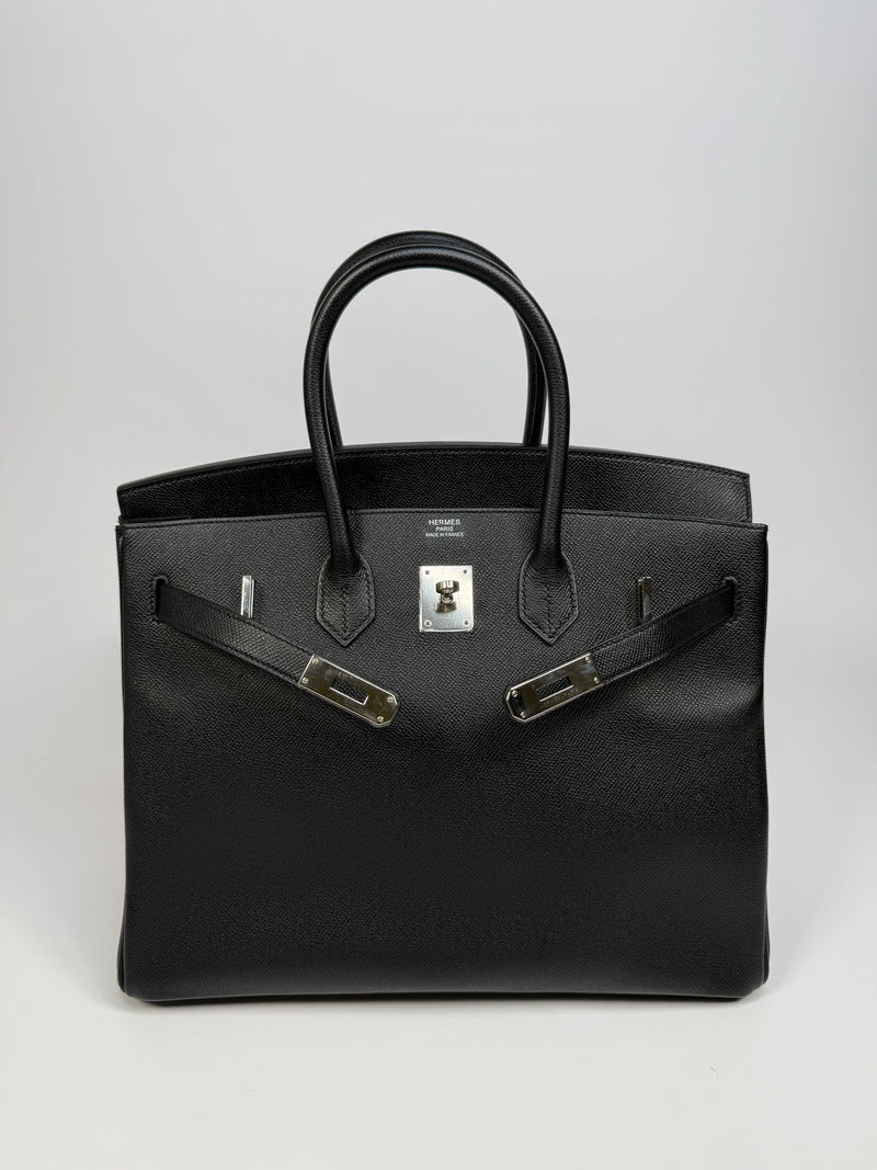 Hermès Birkin 35 Black Epsom Leather With PHW