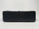 Chanel Jumbo Gunmetal Metallic Calfskin Leather With RHW