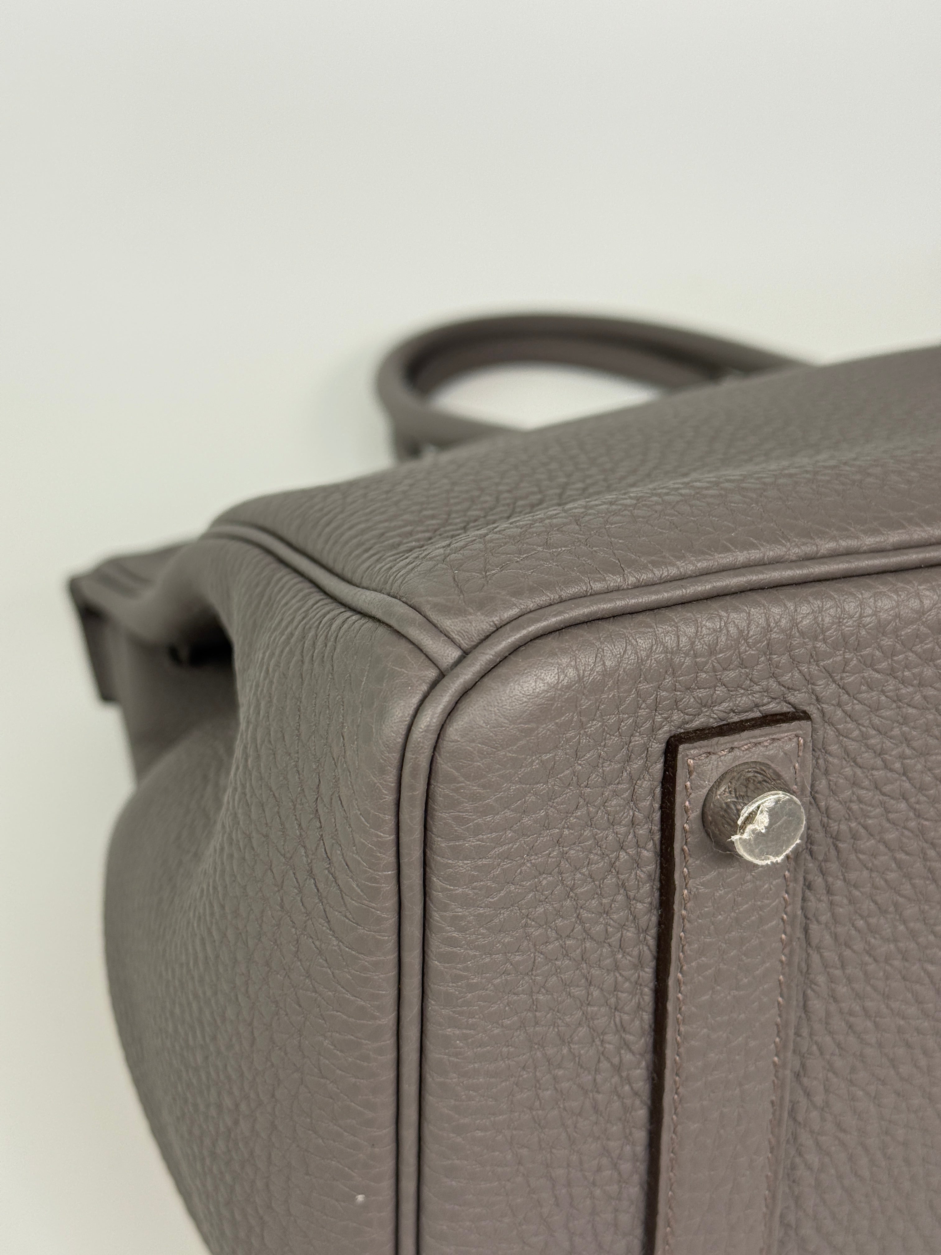 Hermès Birkin 35 In Gris Etain Togo Leather With Palladium Hardware