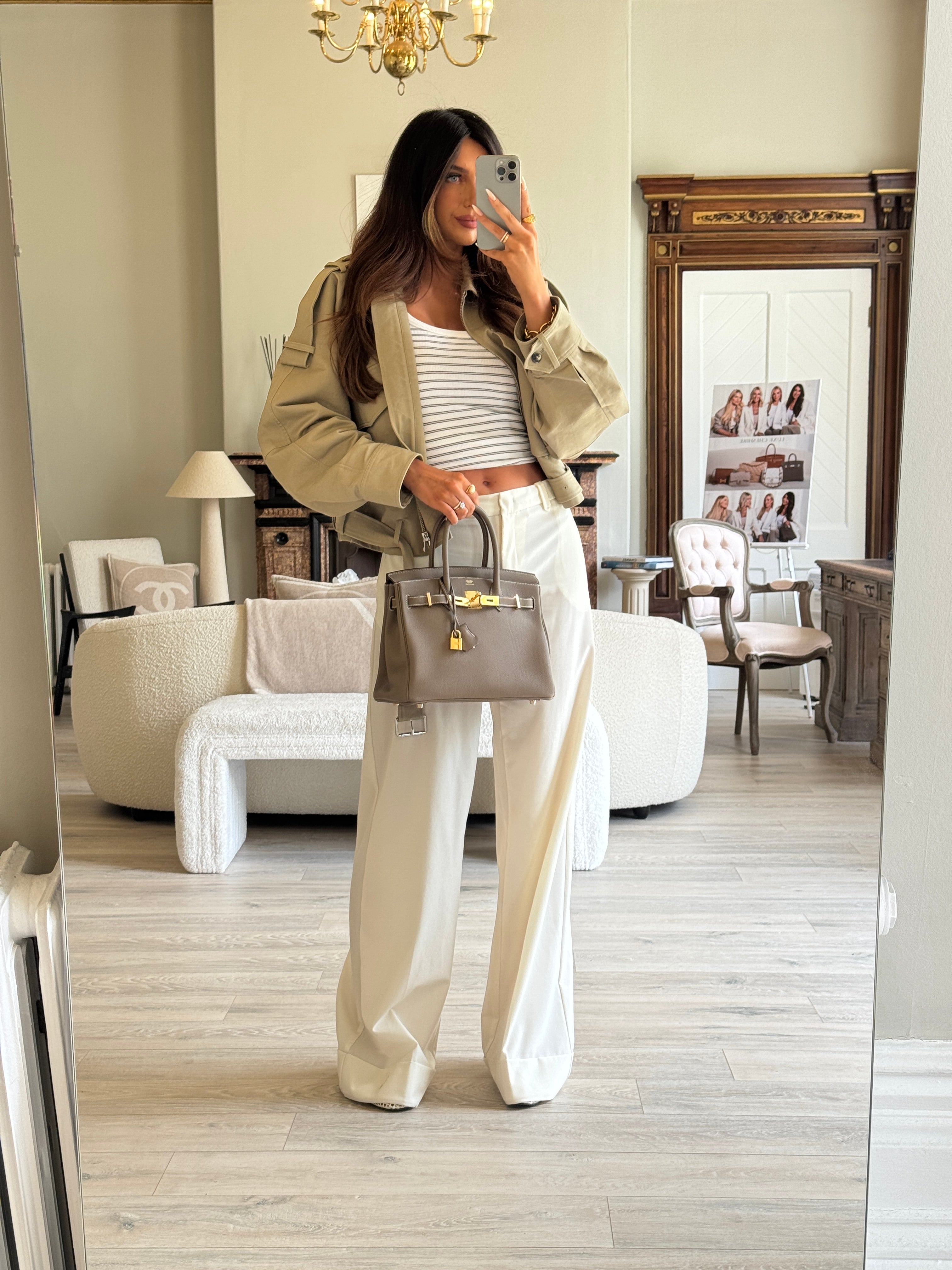 Authentic Pre Loved Hermès Birkin 30 Sellier In Etoupe Togo Leather Gold Hardware Excellent Condition