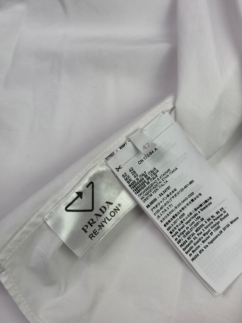 Prada Re-Nylon and Cotton Poplin Shirt (Size 42/UK10)