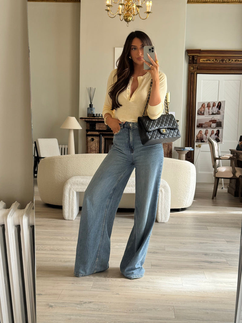 Chanel Jumbo Black Lambskin Leather With GHW
