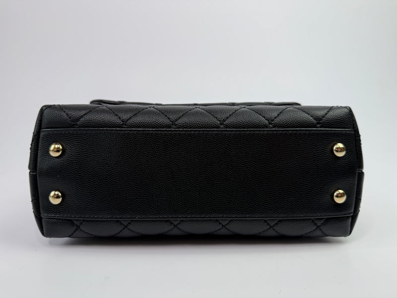 Chanel Small Coco In Black Caviar Leather With GHW