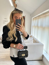 Valentino Garavani Micro Black Rockstud Bag