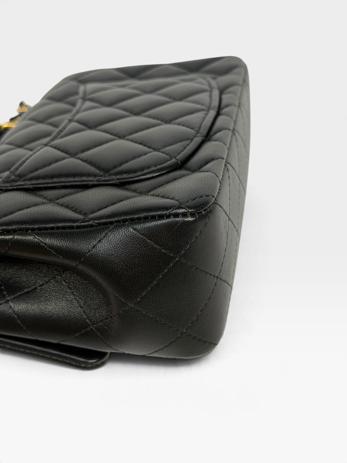 Chanel Mini Rectangle Top Handle In Black Lambskin With Gold Hardware. 100% authentic and pre loved in excellent condition. 