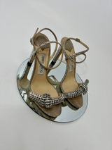 Jimmy Choo Thyra Swarovski Crystal Heels (Size 37.5/UK 4.5)