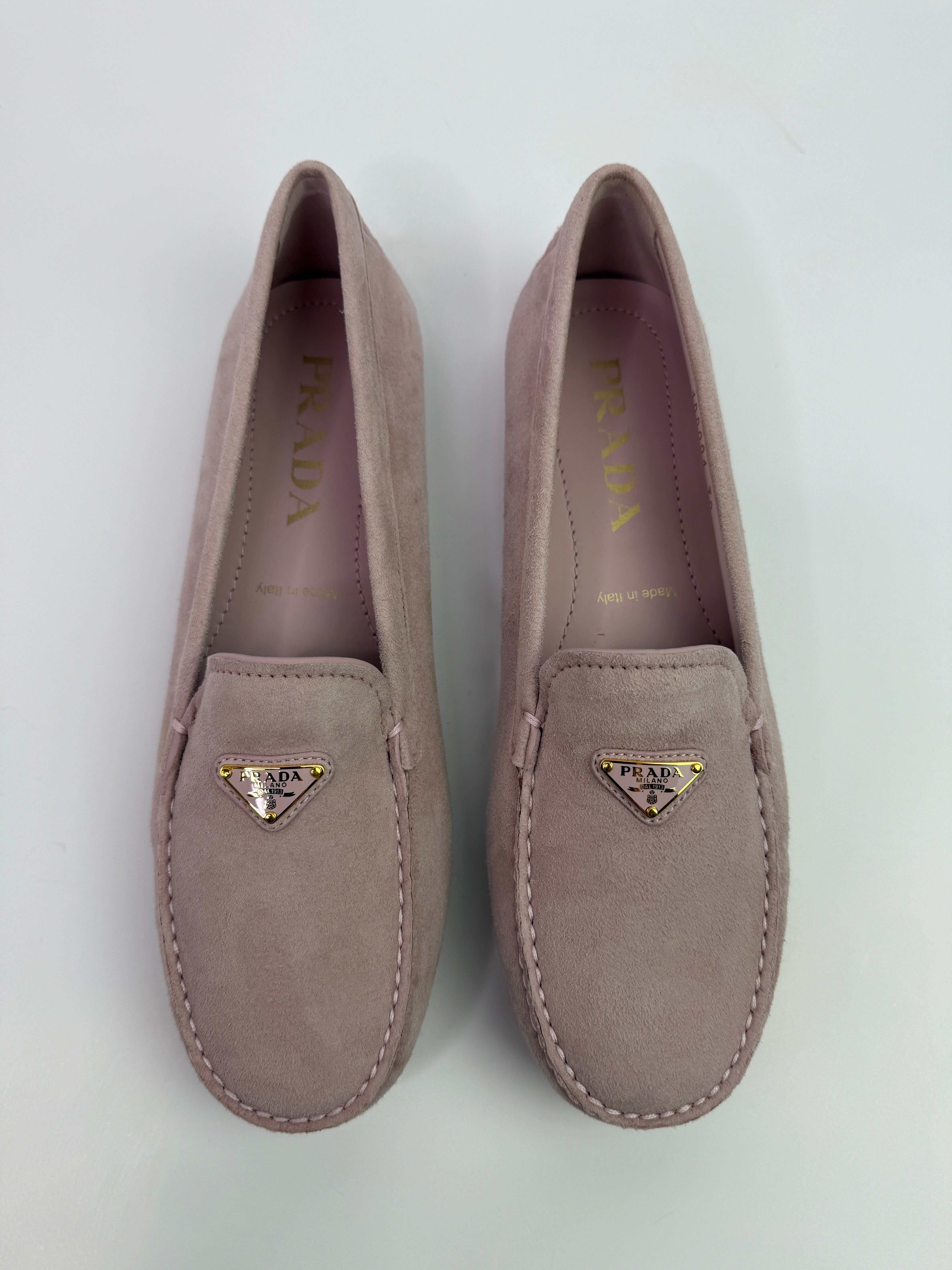 Prada Logo Loafers (Size 38/UK5)