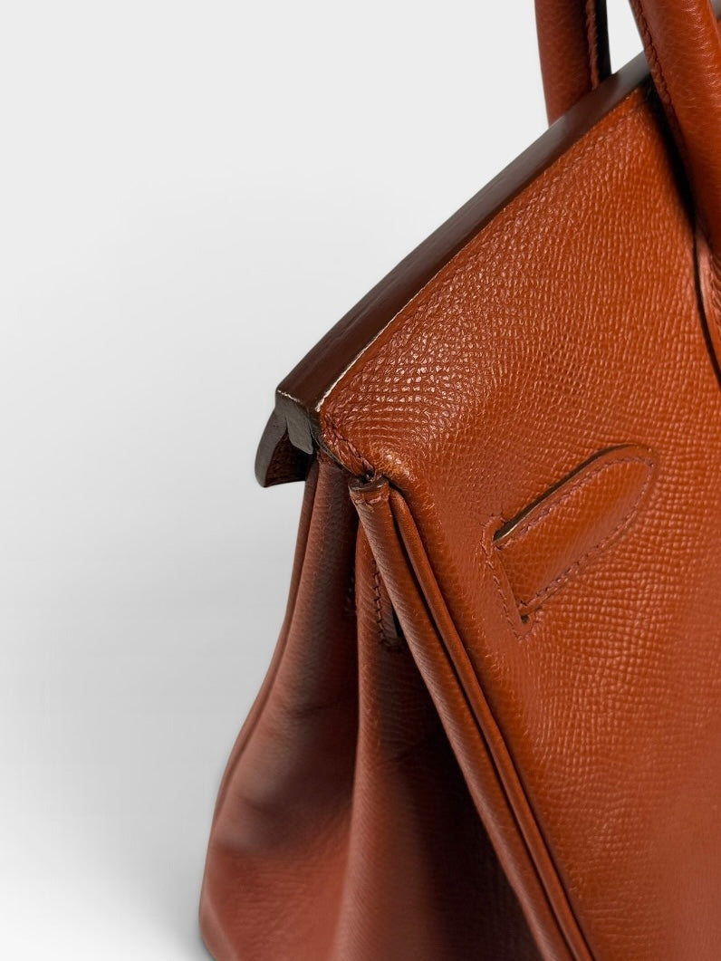 Hermès Birkin 30 In Rouge Venetian Epsom Leather With Gold Hardware. 100% authentic and preloved in excellent condition