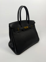 Hermès Birkin 30 In Black Togo Leather With GHW