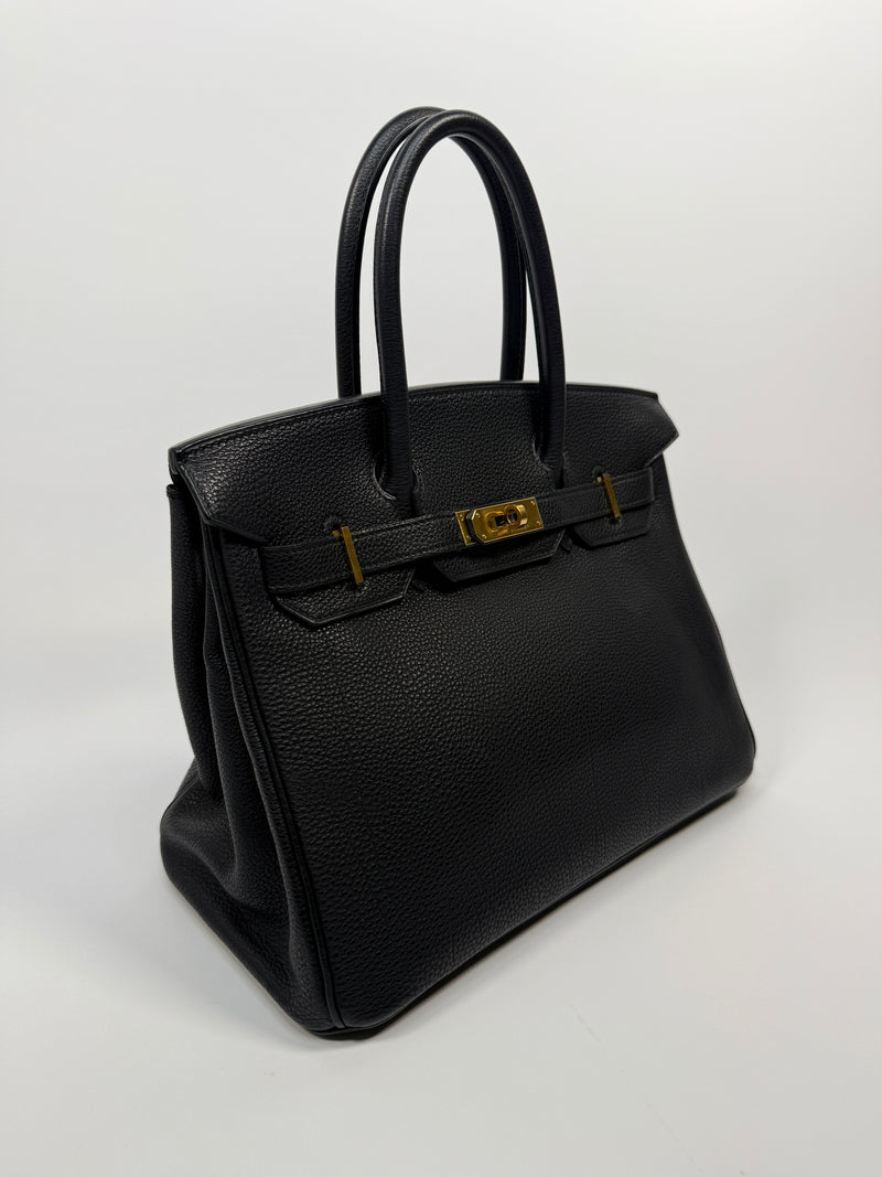 Hermès Birkin 30 In Black Togo Leather With GHW