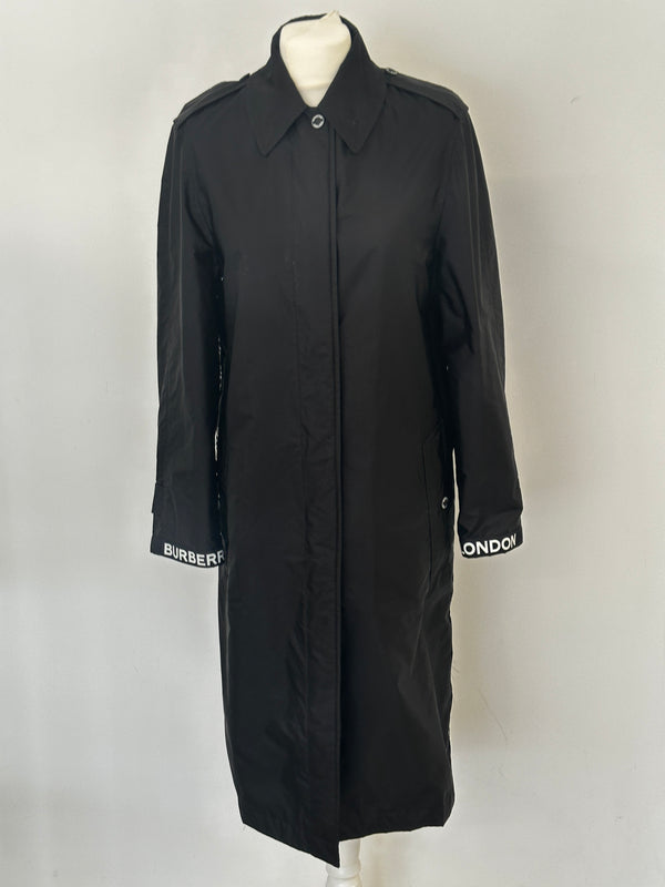burberry black mac size uk