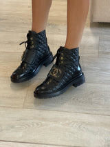 Chanel Black Quilted Leather Boots (Size 38 /UK 5)