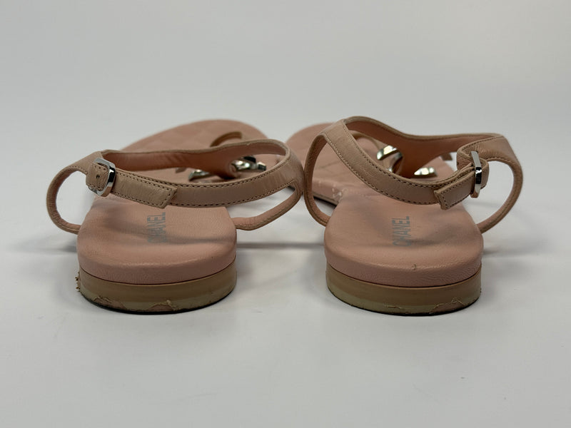 Chanel CC Thong Sandals (Size 38.5/UK5.5)