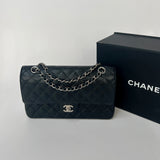 Chanel Black Caviar Leather Medium Classic Double Flap