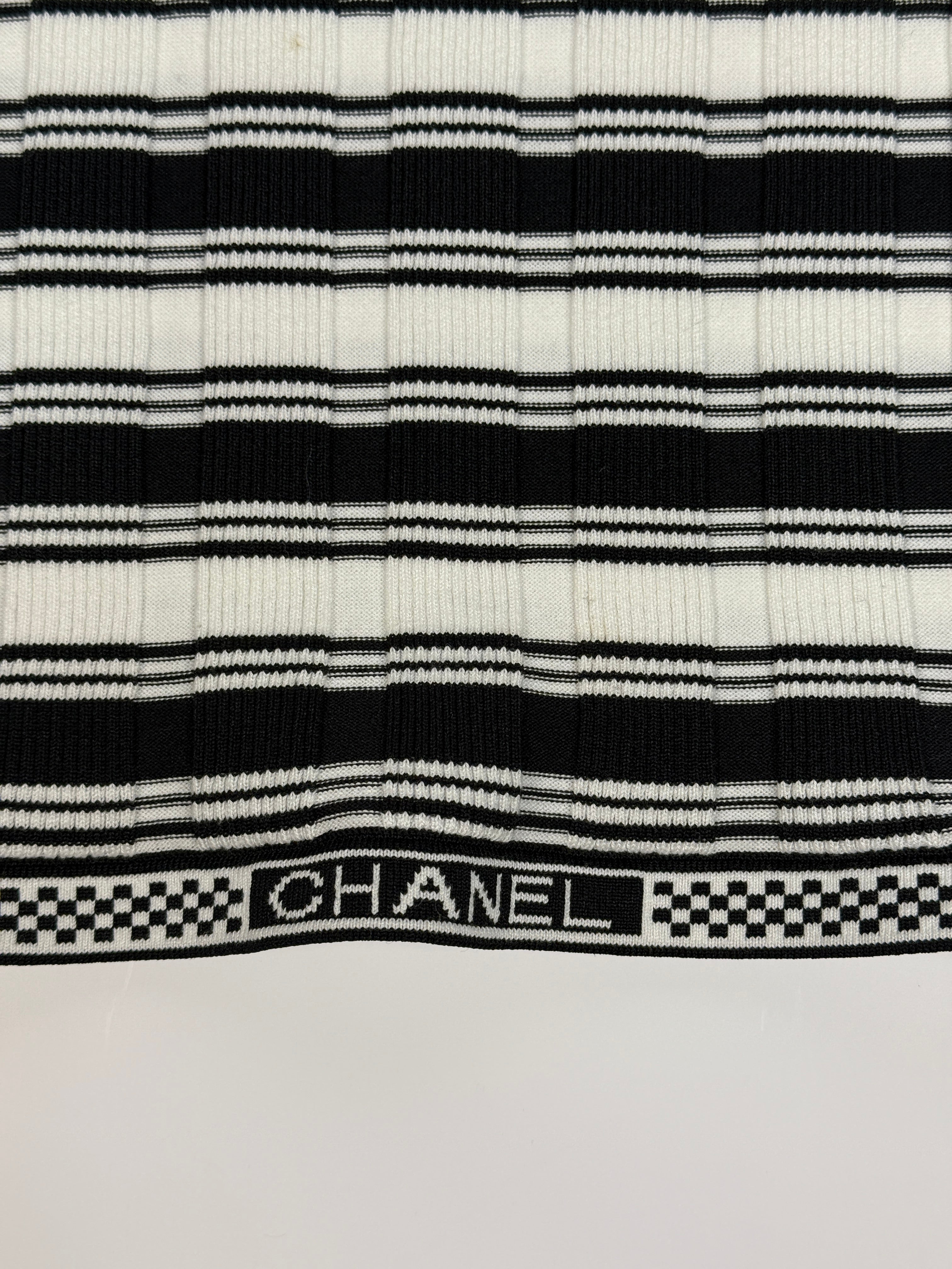 Chanel Logo Trim T-Shirt (Size 38/UK10)