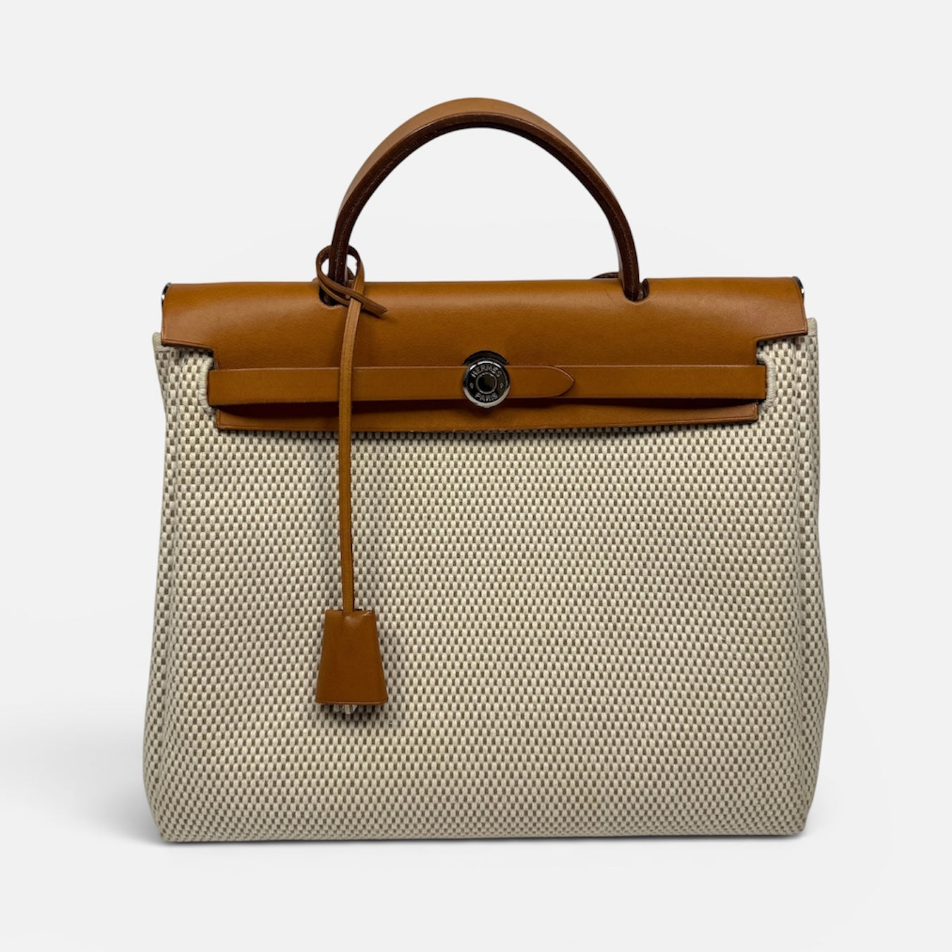 Hermès Herbag 31 Zip Bag With Palladium Hardware