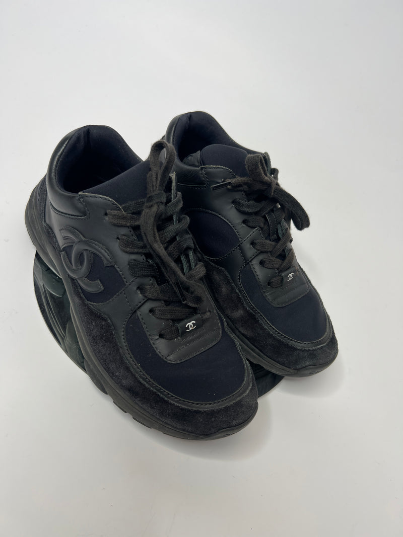 Chanel sneakers all best sale black