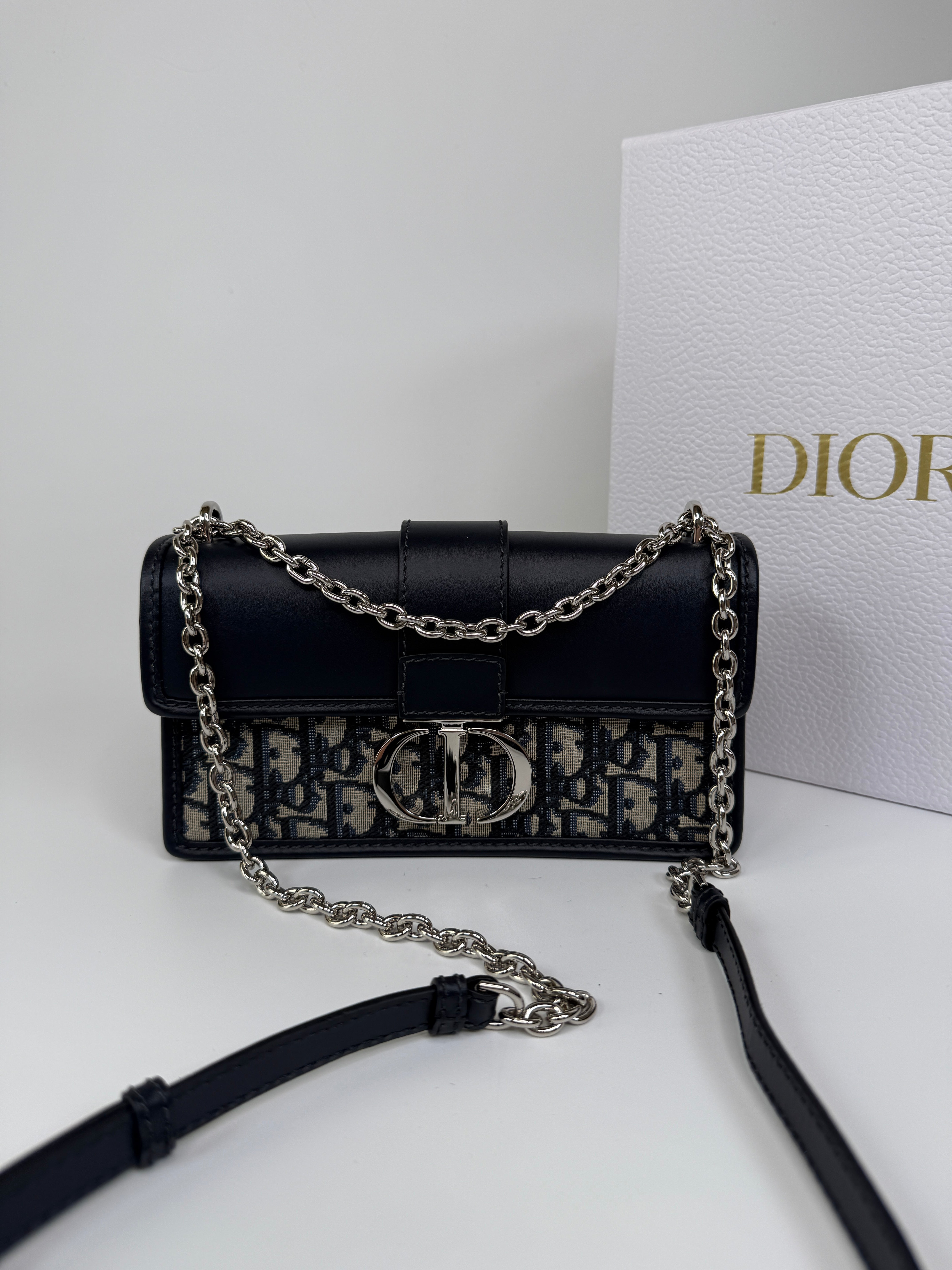 Authentic and preloved Christian Dior 30 Montaigne East-West Bag With Chain Excellent Condition. 100% Authenticity Guarantee 