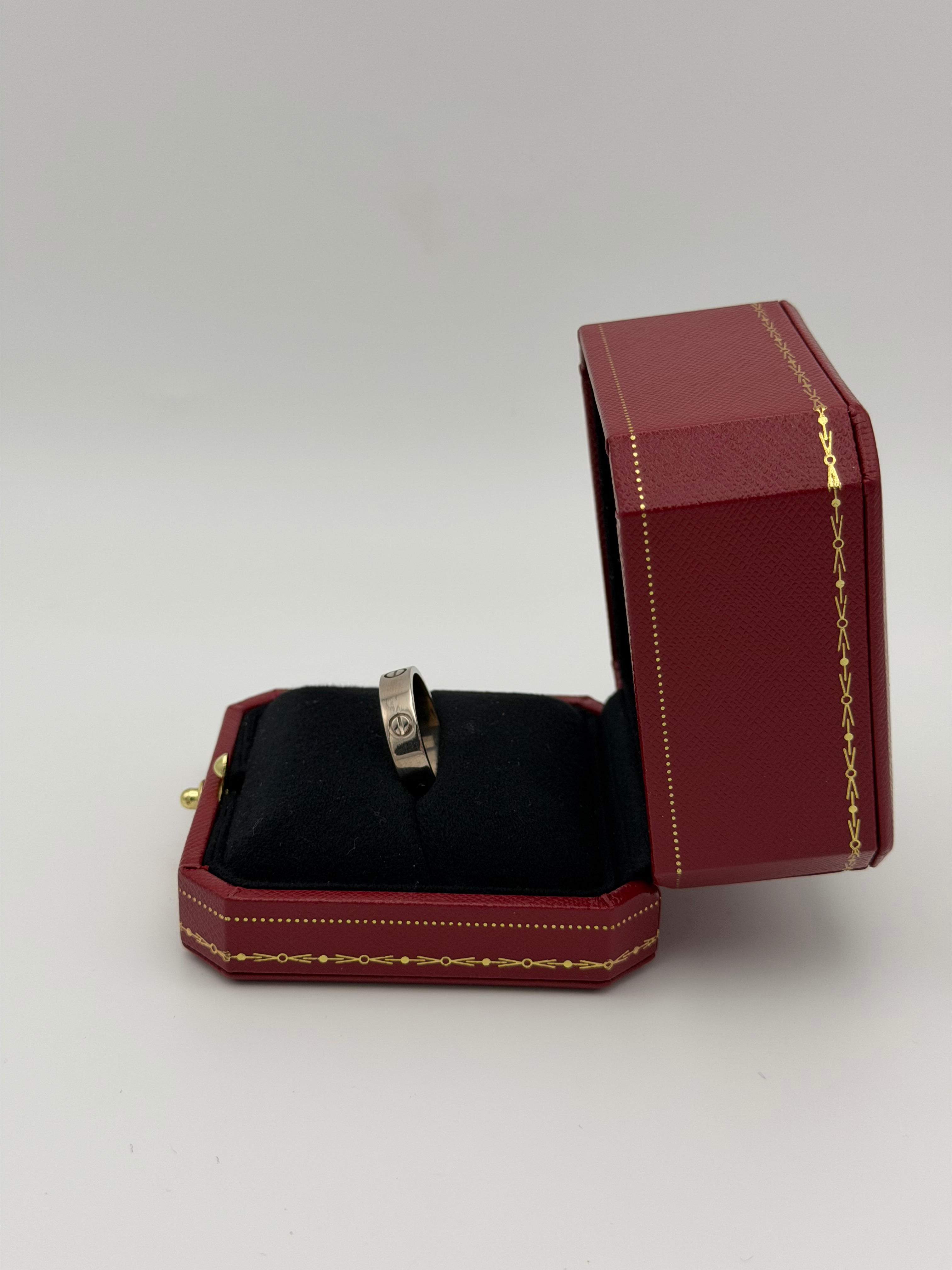 Cartier Love Ring Classic Model In 18kt White Gold