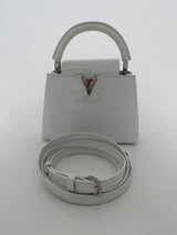 Louis Vuitton Capucines BB In Soft Shine White Alligator Leather
