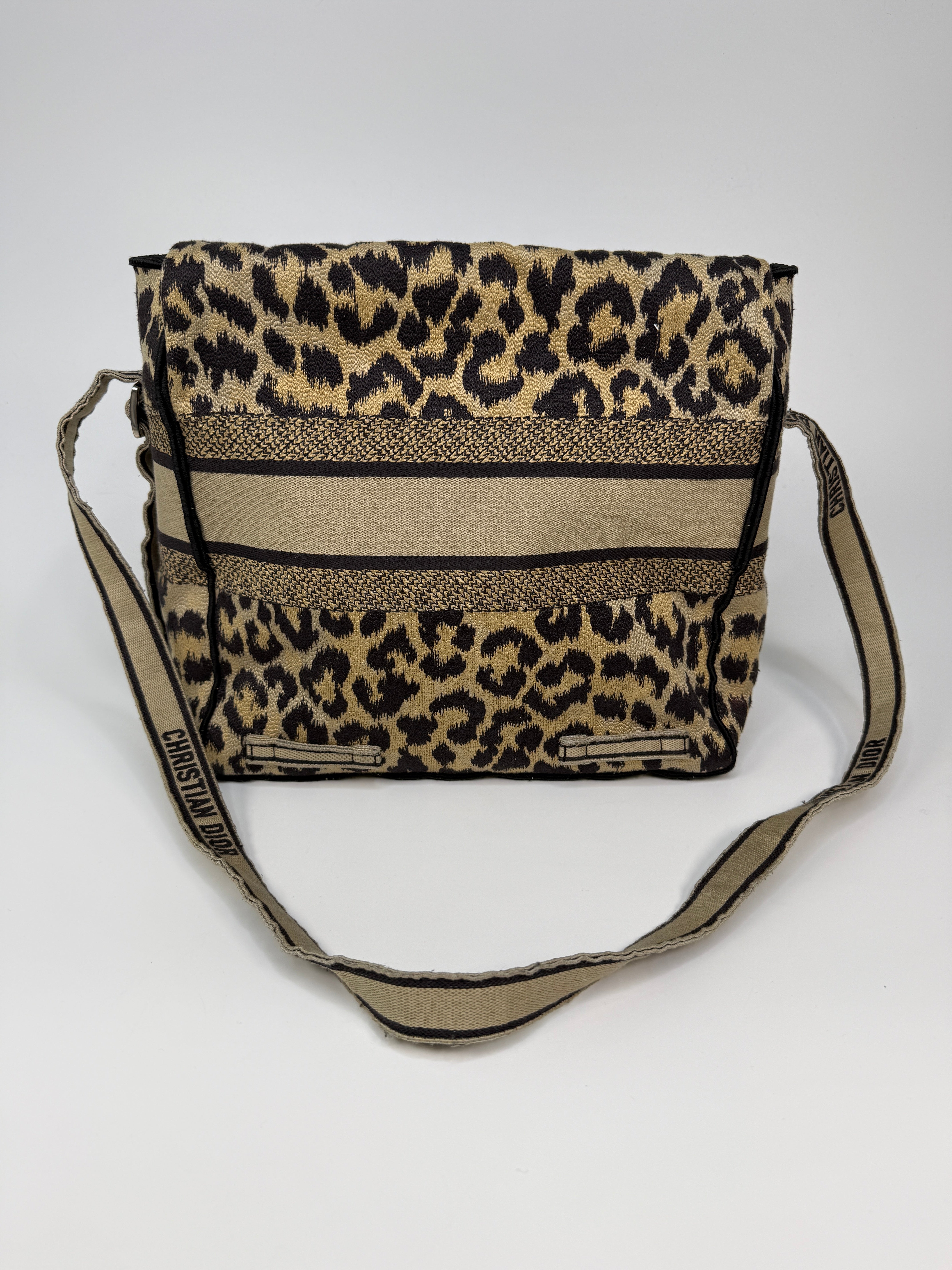 Christian Dior Camp Dior Bag In Leopard