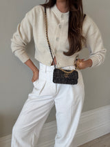 Chanel 19 Wallet On Chain In Tweed Fabric