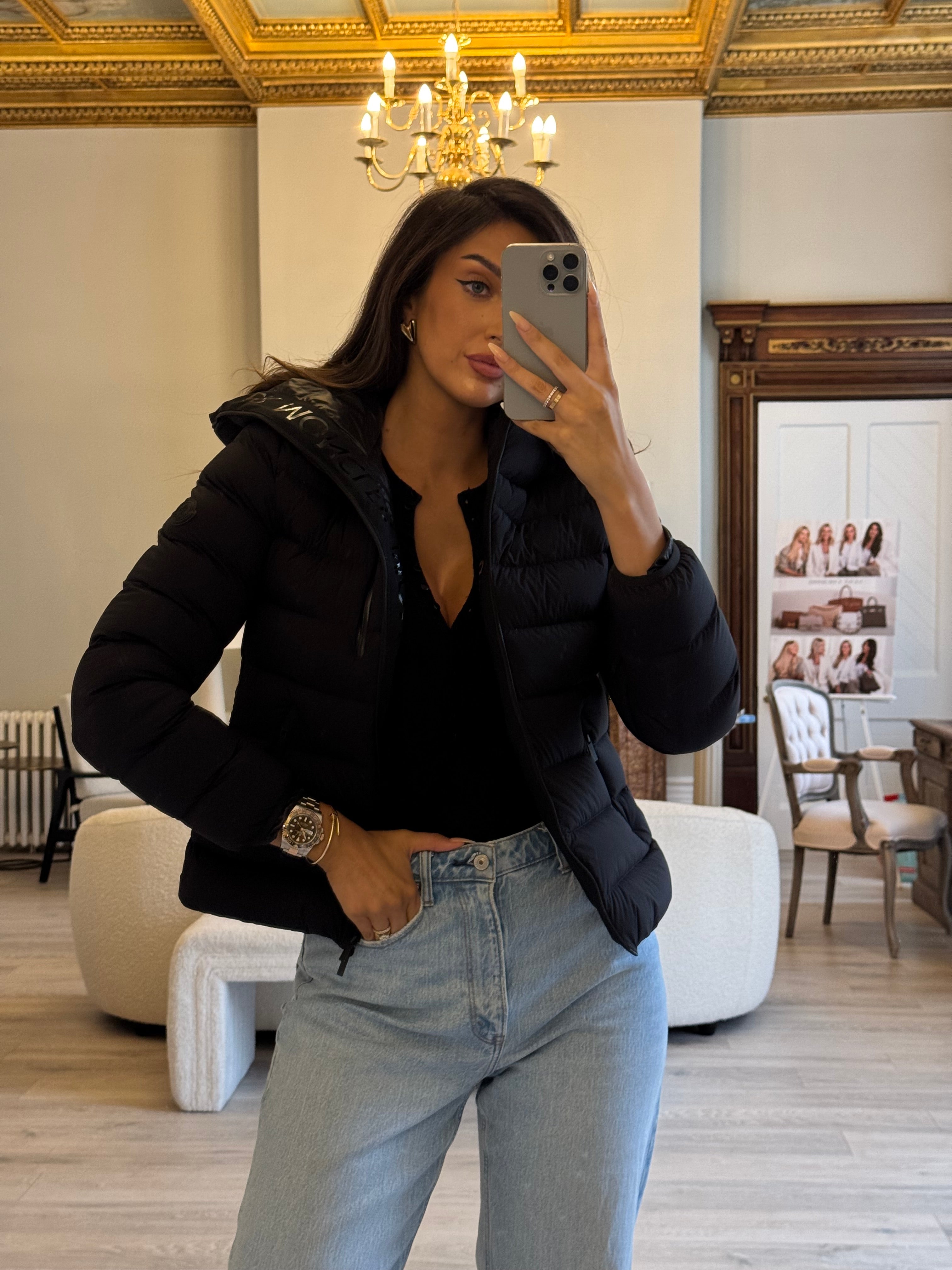 Moncler Herbe Hooded Quilted Shell Down Jacket  (TG2/UK10)