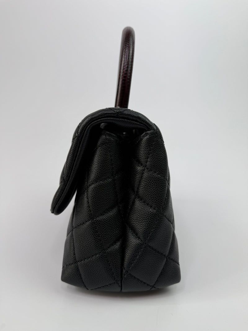 Chanel Small Coco In Black Caviar Leather With GHW