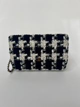 Chanel Wallet On Chain In Houndstooth